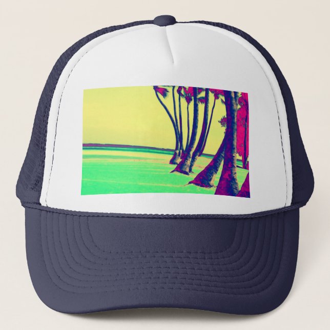 Casquette conception psychédélique géniale de plage (Devant)