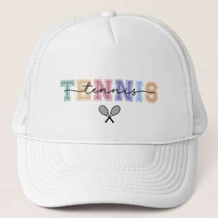 Casquette Conception Sportive Tennis Gras avec Raquettes