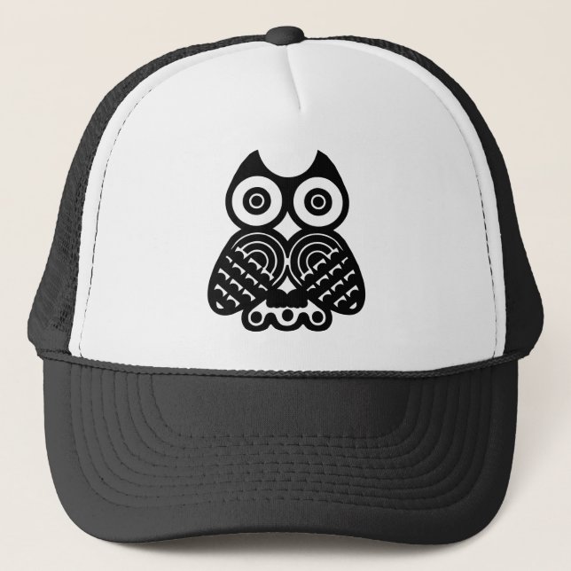 Casquette Conception tribale de hibou (Devant)