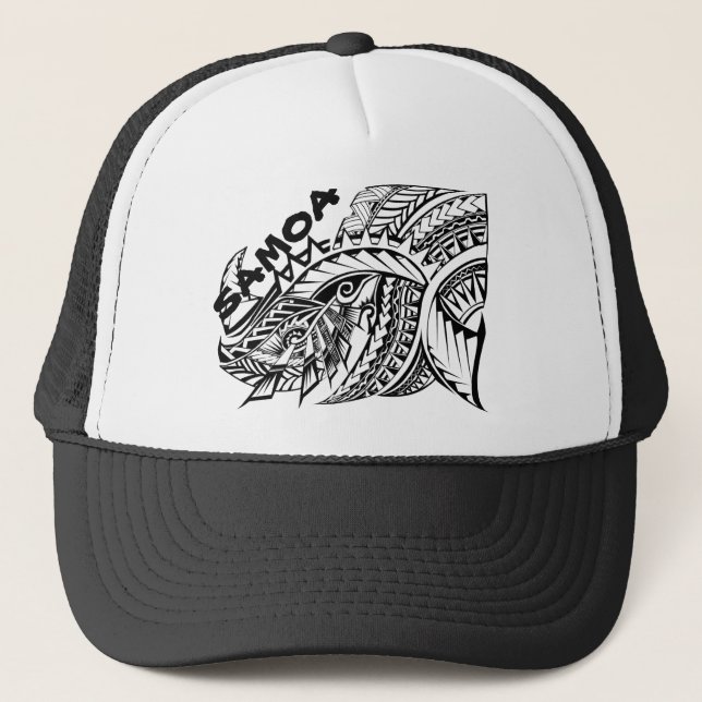 Casquette Conception tribale d'île du SAMOA (Devant)