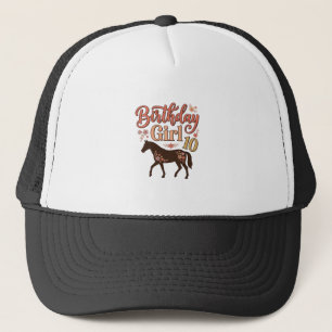 Casquette Conception vectorielle florale de cheval 10 pour f