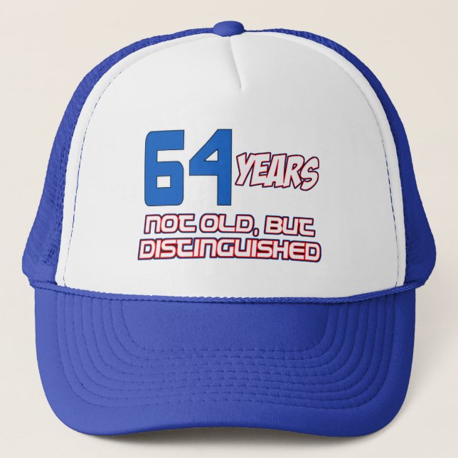 CASQUETTE CONCEPTIONS D'ANNIVERSAIRE DE 64 ANNÉES (Devant)