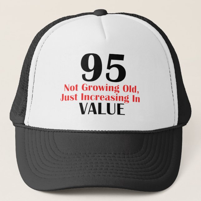 Casquette conceptions d'anniversaire de 95 années (Devant)