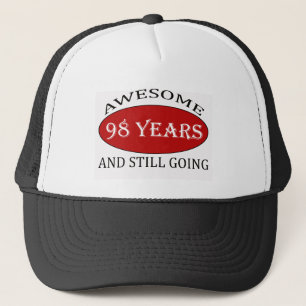 Casquette conceptions d'anniversaire de 98 années