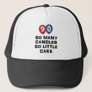 Casquette conceptions de bougie de 90 ans