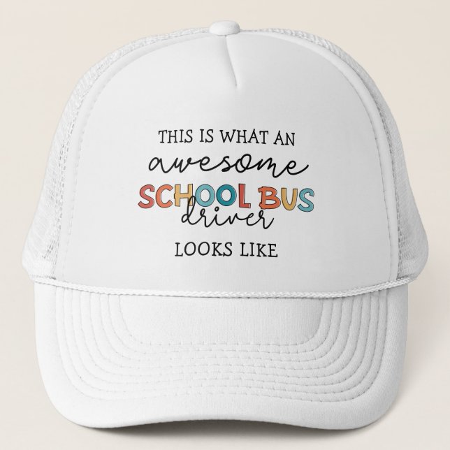 Casquette Conducteur de bus scolaire Appréciation Drôle cade (Devant)