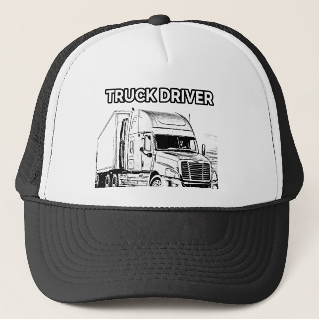 Casquette Conducteur de camion, Pour homme courageux, (Devant)
