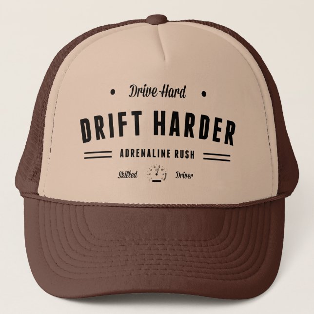 Casquette Conduisez la dérive dure plus dure (Devant)