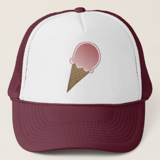 Casquette Cône de glace rose