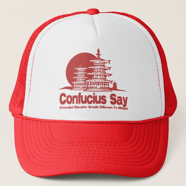 Casquette Confucius disent (Devant)