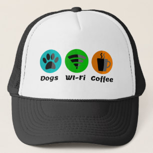 Casquette Connexion Wi-Fi Pour Chiens Et Café