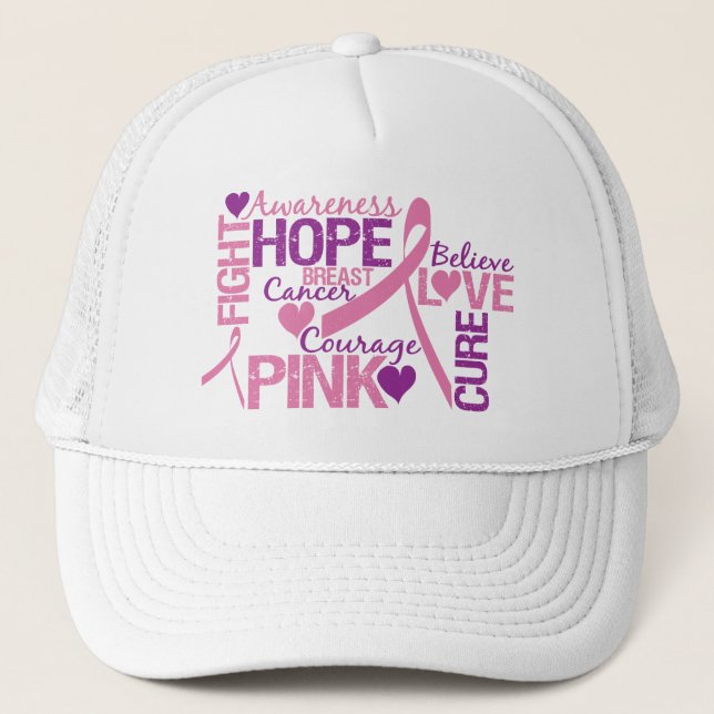 Casquette Conscience de cancer du sein (Devant)