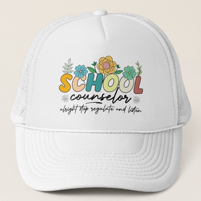 Casquette Conseiller scolaire Arrêtez de réglementer et d'éc (Devant)
