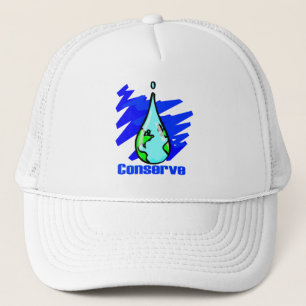 Casquette Conserver Eau Terre goutte d'eau
