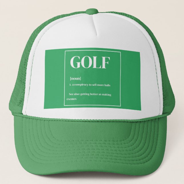 Casquette Conspiration sur le golf (Devant)