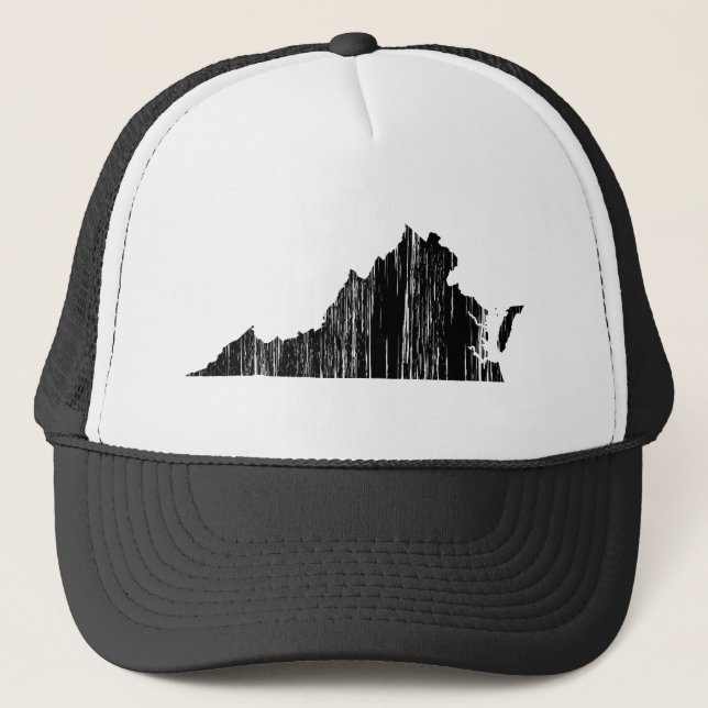 Casquette Contour affligé d'état de la Virginie (Devant)