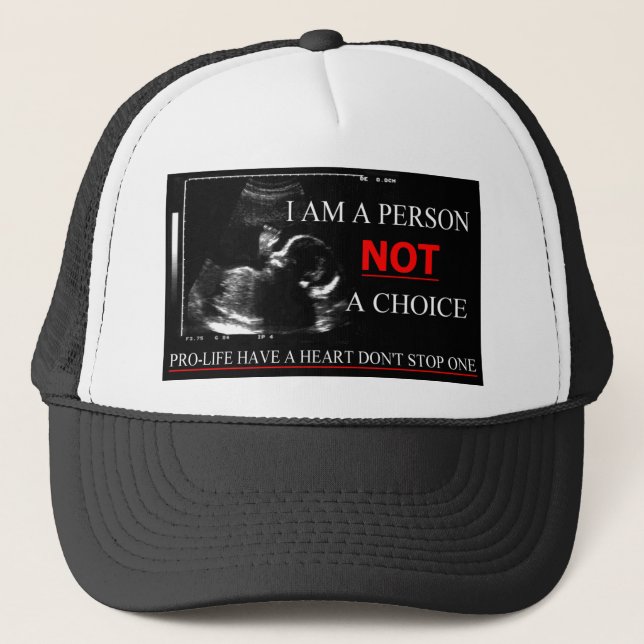 Casquette Contre l'avortement et l'euthanasie ayez un coeur (Devant)