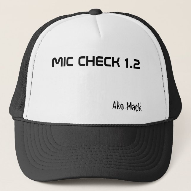 Casquette CONTRÔLE 1,2, Ako Mack de MIC (Devant)