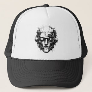 Casquette Contrôle mental Cyberpunk Robot uniquement Black P