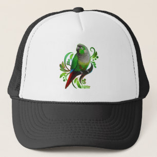 Casquette Conure verte à mâcher