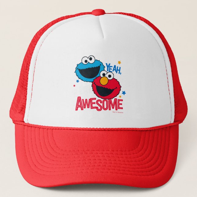 Casquette Cookie Monster & Elmo | Ouais, je suis formidable (Devant)