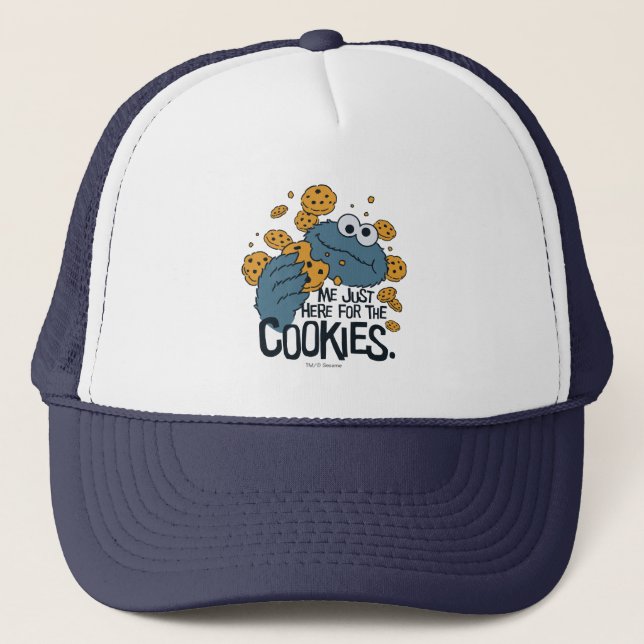 Casquette Cookie Monster | Me Just Here pour les cookies (Devant)