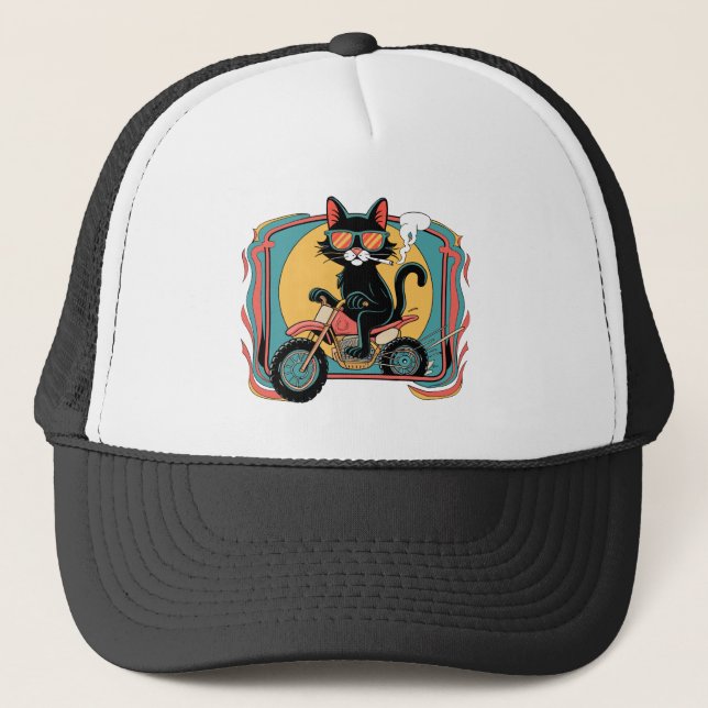 Casquette Cool Cat Rider (Devant)