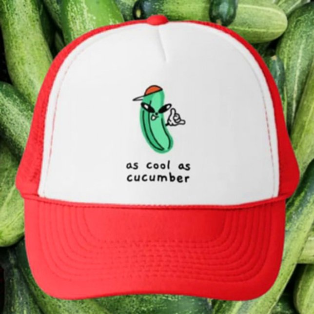Casquette Cool Comme Concombre - Chapeau De Trucker (Créateur téléchargé)