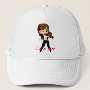 Casquette Cool fille chante Karaoke Thunder_Cove