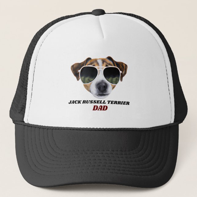 Casquette Cool Jack Russell Terrier Papa Fête des pères Chie (Devant)