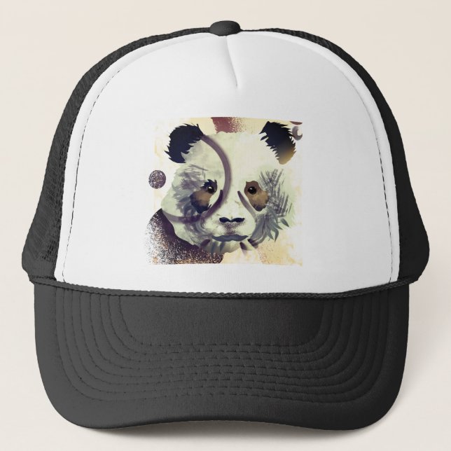 Casquette Cool Panda Illustration Art (Devant)
