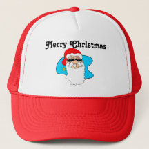 Cool Père Noël de Joyeux Noël dans des lunettes de