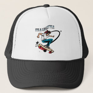 Casquette Cool Skateboarder Fun Citation C'est un mode de vi