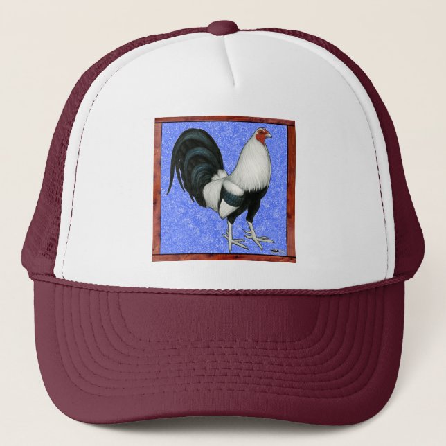 Casquette Coq de combat encadré (Devant)