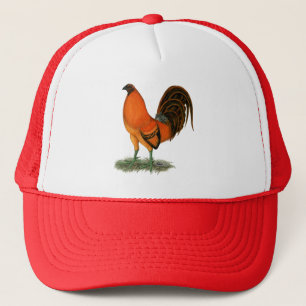 Casquette Coq de combat Ginger Rouge