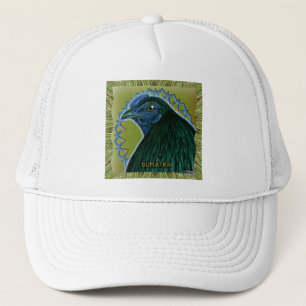 Casquette Coq de Sumatra encadré