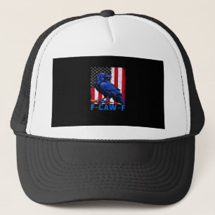 Casquette Corbeau drôle F-Caw-F minimaliste propre