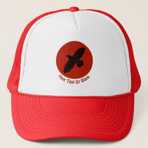 Casquette Corbeau rouge