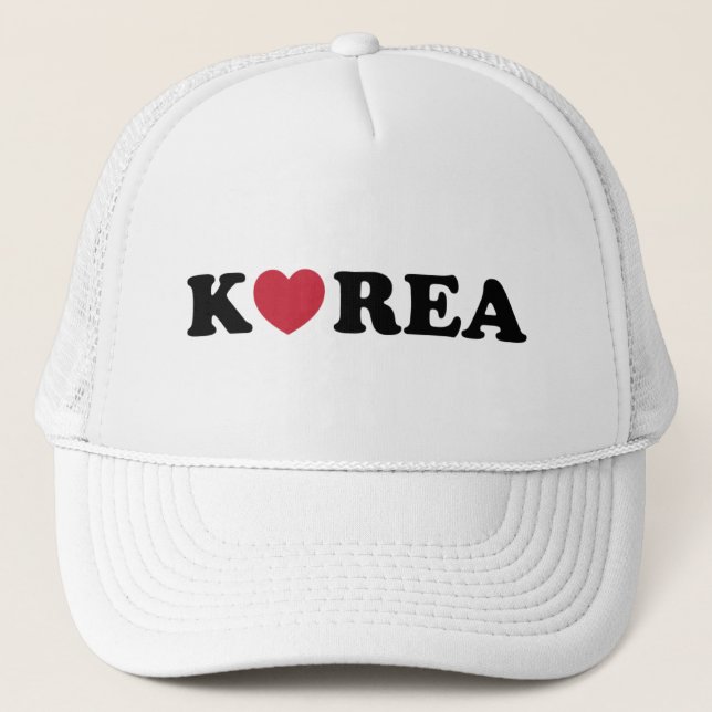 Casquette Corée amour coeur (Devant)