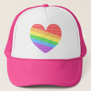 Casquette Corey Tiger 80s Rainbow Stripe Heart Tru