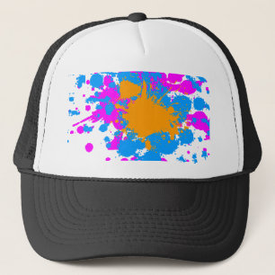 Casquette Corey Tiger 80s Retro Paint Splatter (Multicolor)