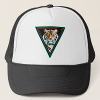 Corey Tiger 80s Vintage Néon Triangles Visage de T