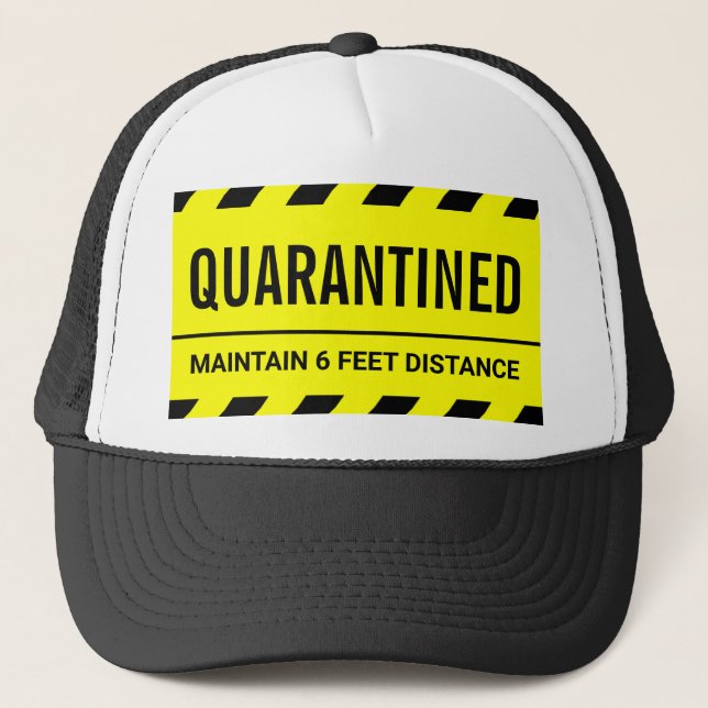 Casquette Coronavirus Self Isolation Quarantine (Devant)