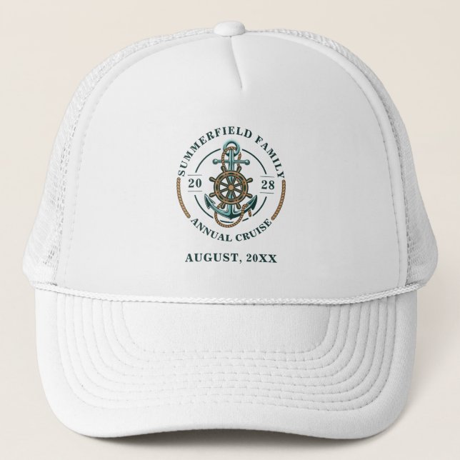 Casquette Correspondance Famille Nautique Réunion Voyage en  (Devant)