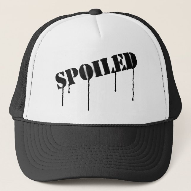 Casquette "corrompu" de peinture d'égoutture (Devant)