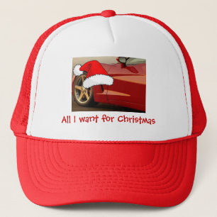 Casquette Corvette rouge Noël
