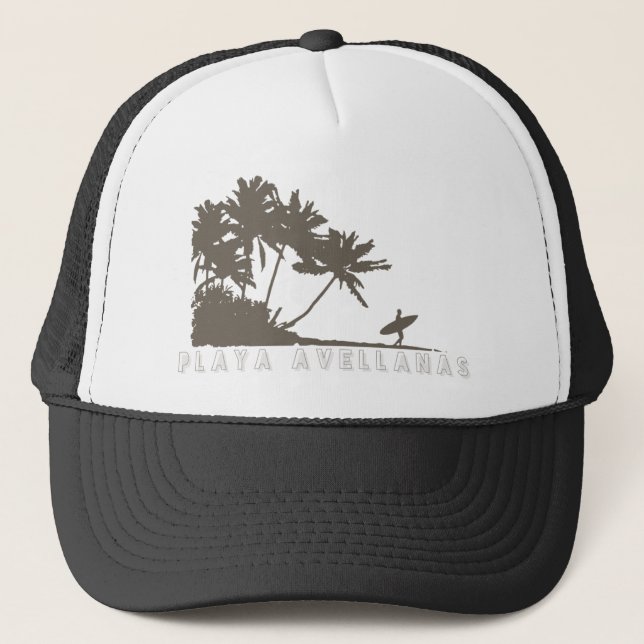 Casquette Costa Rica Playa Avellanas Surfer Trucker Hat (Devant)