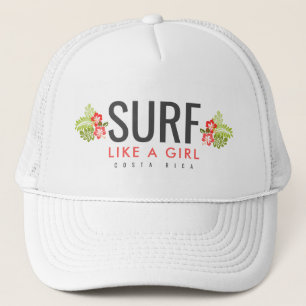 Casquette Costa Rica Surf comme une fille Hibiscus Fleur