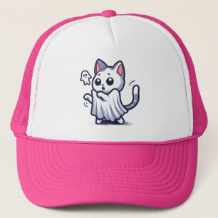 Casquette Costume Halloween Ghost Kitty