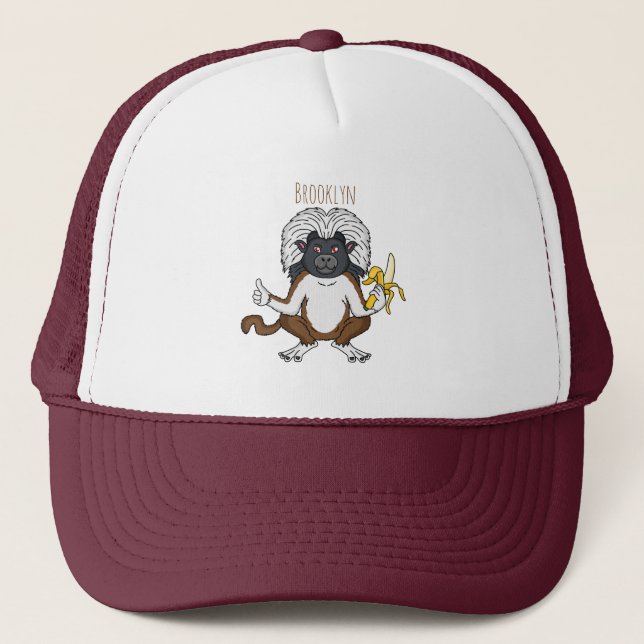 Casquette Cotton Top Tamarin montoon est une illustration (Devant)